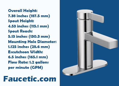 Moen Beric 84774 Modern Bathroom Faucet