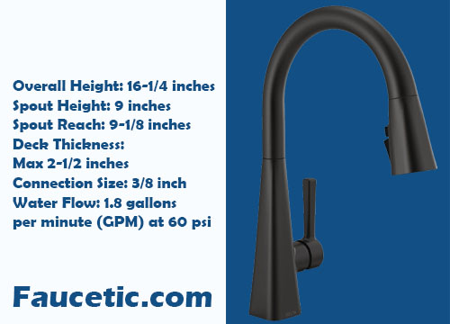 Delta 19802Z-BL-DST Kitchen Faucet