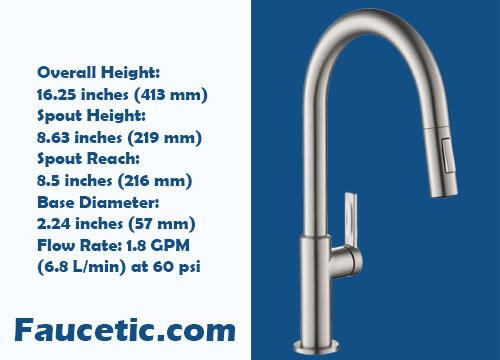 Kraus KPF-2820SFS Oletto Single Handle Kitchen Faucet