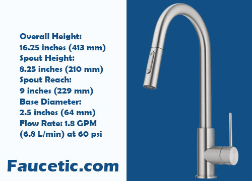 Kraus KPF-3104SFS Oletto Single Handle Kitchen Faucet