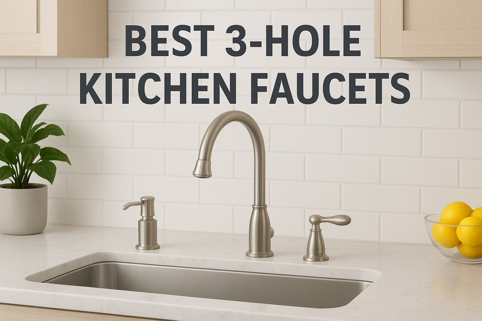 The Best 3 Hole Kitchen Faucets of 2025